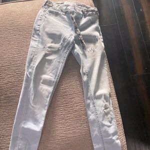 Justice light blue jeans junior
